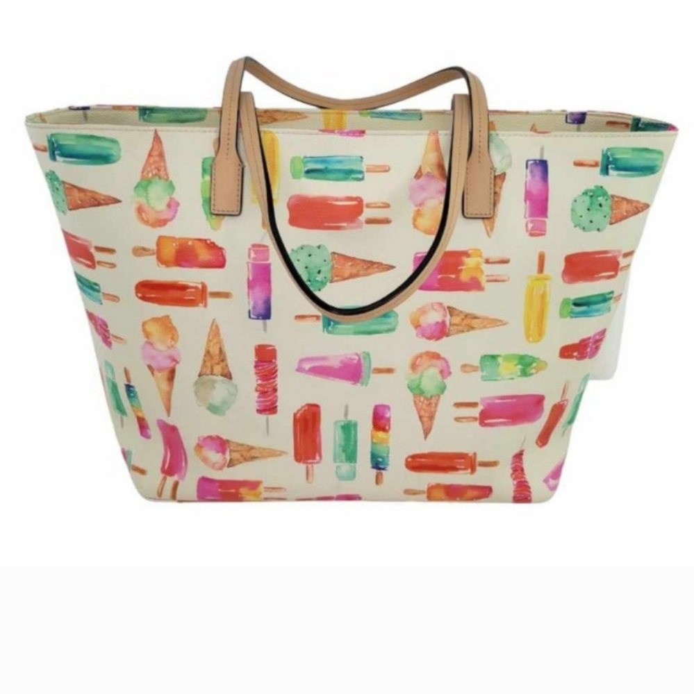 Kate Spade Ice Cream/Popsicle Zip Tote Bag